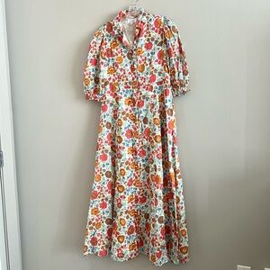 Livro Rosie Shirtdress in Summer Garden Multicolor Floral Print Women's XS